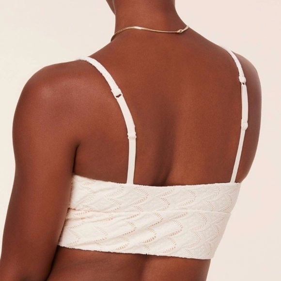 Andie Bikini Set Cabarete Top Super High Waisted Bottom Gardenia Lace size Small - Picture 10 of 10